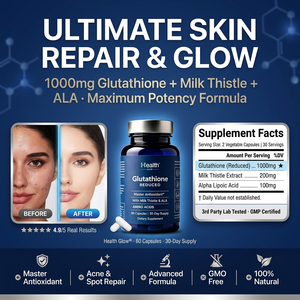 Compléments de Glutathion Liposomal en Gros, Glutathion 2000 mg avec Extrait de Chardon-Marie et Capsules d'Acide Alpha-Lipoïque - Product Image 2