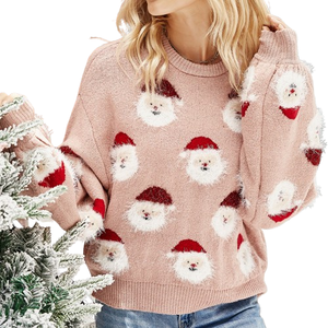 <span class=keywords><strong>Pull</strong></span> à col rond à manches longues pour <span class=keywords><strong>femme</strong></span>, tricot d'hiver, imprimé <span class=keywords><strong>de</strong></span> <span class=keywords><strong>Noël</strong></span>, motif <span class=keywords><strong>de</strong></span> dessin animé - Product Image 6