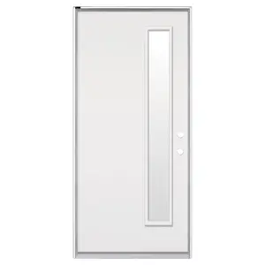 Dış çelik kapı 1 cam Panel-sol-32 "-beyaz