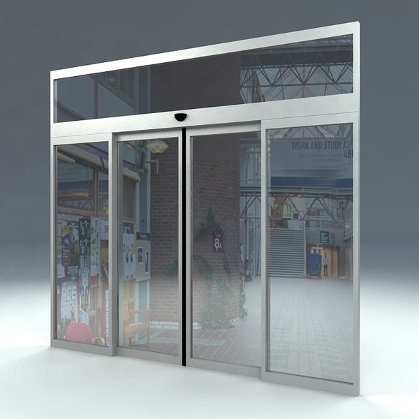 Commercial Aluminum Automatic Front Door Exterior
