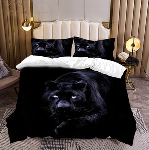 Phổ Biến Thoải Mái Phong Cách Kỹ Thuật Số In Ấn Động Vật Bộ Đồ Giường Đặt Cao Cấp Chống-Tĩnh Polyester 2-Mảnh Duvet Bìa Với Gối - Product Image 5