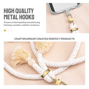 Dây Đeo Điện Thoại Sang Trọng Dây Đeo Cổ Đeo Chéo Vỏ Điện Thoại Và Miếng Vá Phụ Kiện Điện Thoại Di Động Có Sẵn Dây Cotton - Product Image 3