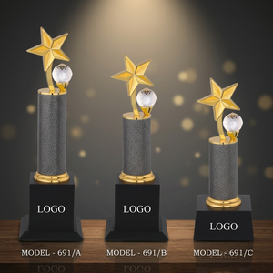 Trofeo de Reconocimiento de Metal Fundido a Presión de Primera Calidad con Grabado Láser e Impresión UV para Logros Destacados y Fortalecimiento de Equipos - Product Image 1