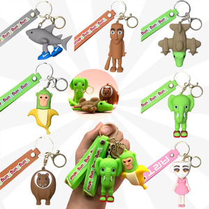 Portachiavi in PVC con Personaggio Cartoon Divertente Tralalero Tung Sahur <span class=keywords><strong>Cappuccina</strong></span>, Giocattolo Regalo 2025 - Product Image 1