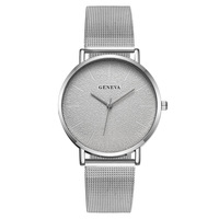 Montre à quartz pour homme Genève, bracelet milanais, personnalisable, bleu, écologique, tendance, best-seller du commerce extérieur