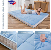 Colchón de futón de suelo coreano de 140x200, suelo de Tatami japonés, tumbona plegable portátil para invitados, sofá cama, colchón Doble