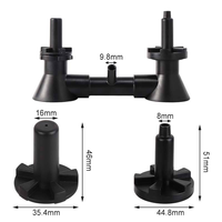 Lave-bouteilles double tête pour vin et bière, équipement de nettoyage pour brassage maison, avec robinet de cuisine, outils de bar