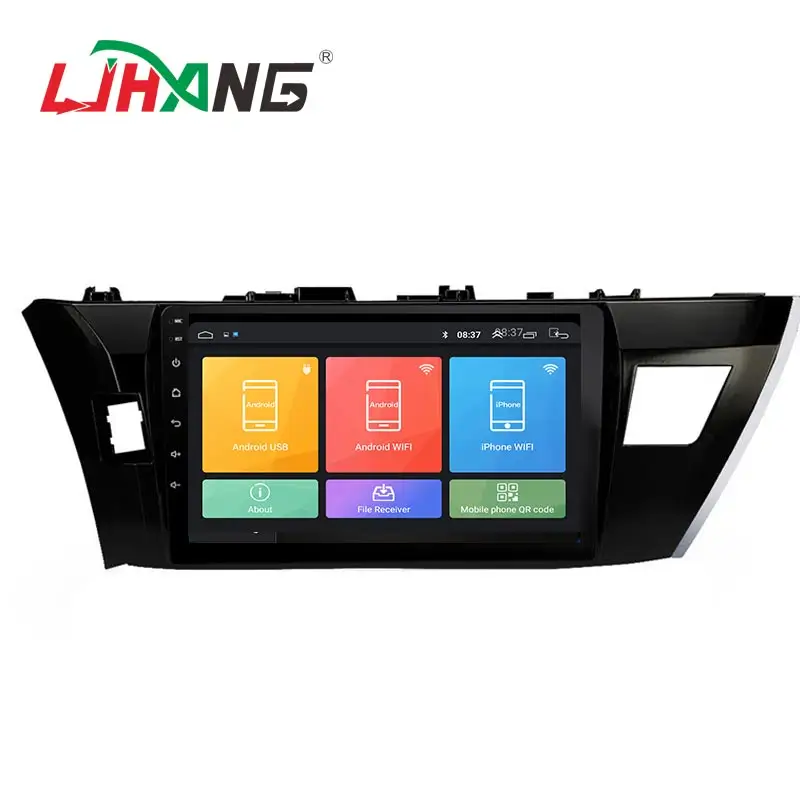 LJHANG Android10.0 araç DVD oynatıcı oynatıcı araba sesli GPS navigasyon Toyota Corolla 2014 radyo stereo