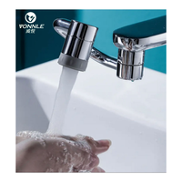 Mitigeur à double bec et à une poignée Robinet de lavabo multifonction en cuivre chromé au design moderne Robinet de salle de bain