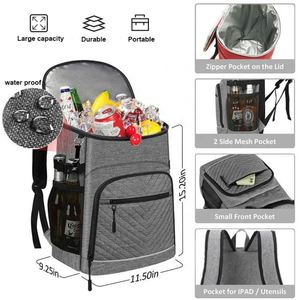 <b>Hot</b> Sell Reusable Fashion Classic Thermal Cooler Backpack Soft Waterproof Portable Insulated Eco-Friendly Large Capacity - Product Image 2