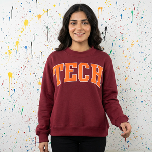 TECH BROWN Sweat à capuche zippé 100% coton Hiver Broderie appliquée Fils fins Respirant Séchage rapide - Product Image 1