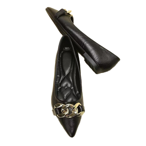 Scarpe da lavoro eleganti da donna alla moda tacchi sottili Slip-On da donna a punta francese Super tacchi alti - Product Image 1