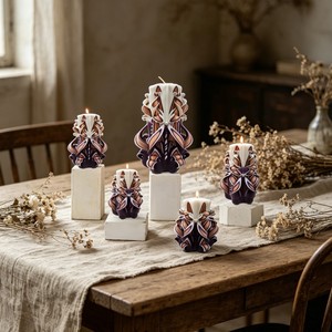 เทียนหอมแกะสลักงานฝีมือ ของตกแต่งบ้าน ของขวัญอโรมาเธอราพี - Product Image 3
