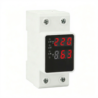 Protecteur de surtension et de sous-tension AVP-63 monophasé 220V 50/60Hz, dispositif de protection électrique monté sur rail
