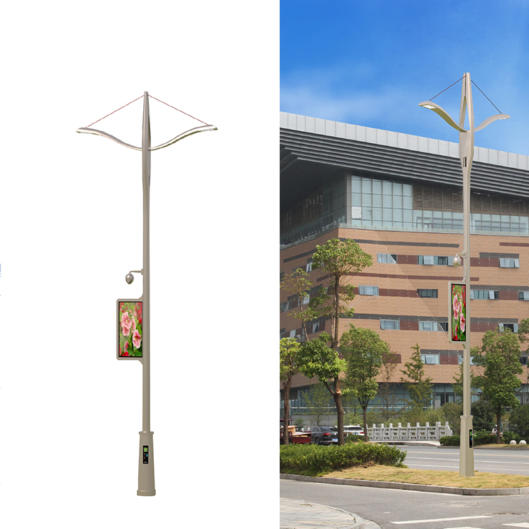 solar street pole advertising