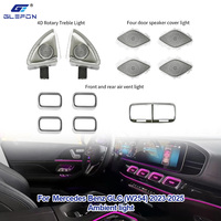 Kit d'éclairage d'ambiance intérieur pour Mercedes Benz W167 2020-2025 Glefon, 64 couleurs, contrôle par application, 12V, Plug and Play, lampe d'ambiance