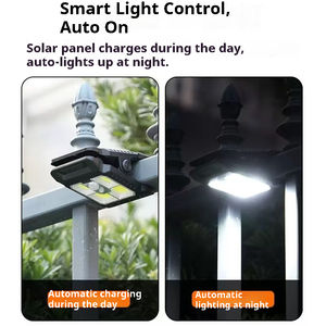 Phares LED solaires polycristallins rétro multifonctionnels étanches portables à contrôle haute sensibilité pour voiture et usage extérieur - Product Image 2