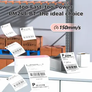 Phomemo PM241-BT 4x6 printer pengiriman waybill siap untuk dikirim Shopify Ebay FedEx DHL thermal barcode label printer