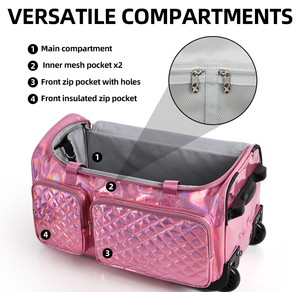 ROHS personalizza il nuovo trolley divisore pieghevole porta abiti duffle costume da danza classica valigia bagaglio da viaggio - Product Image 4