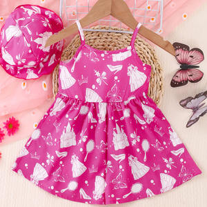 Großhandel Kleid Mode Kinder Mädchen Kleider für Kinder Mädchen 0-24 Monate Benutzer definierte <span class=keywords><strong>Baby</strong></span> Bambus Mädchen Kleid für Kinder <span class=keywords><strong>Baby</strong></span> Ärmel weniger - Product Image 5