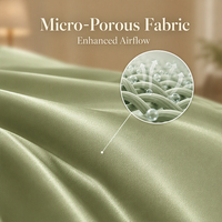 Ensemble de housse de couette en fibre de bambou 100% bambou, taille King, anti-humidité, doux et soyeux, hypoallergénique