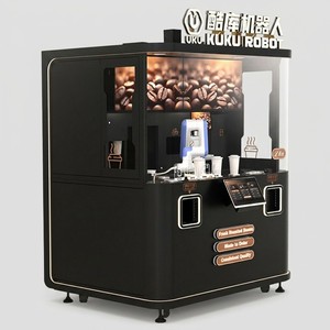Robot distributeur <span class=keywords><strong>de</strong></span> café intelligent SDK, nettoyage automatique, écran LED, gestion cloud, utilisation en magasin sans personnel, pour bureaux, 150 tasses - Product Image 6
