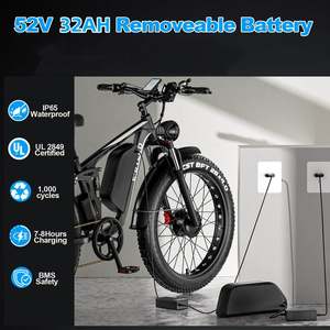 Vélo électrique <span class=keywords><strong>tout</strong></span>-<span class=keywords><strong>terrain</strong></span> EBYCCO EB7PRO 26 pouces à pneus larges, double moteur 6000W, VTT électrique pour adultes - Product Image 4