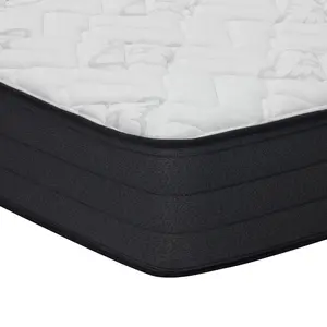 Matelas à ressorts ensachés 5 zones Matelas Sleeping Well Pocket Spring Memory Foam In Box Queen King Size Matelas noir et blanc - Product Image 4