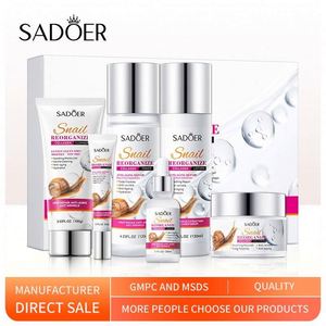 SADOER <strong>Snail</strong> Recombinant Collagen 6-Piece Set <strong>Face</strong> <strong>Cream</strong> &amp; Lotion Skin Care Set Lightening <strong>Cream</strong> Whitening Serum Beauty Products - Product Image 2