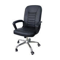 Chaise de luxe moderne pivotante en cuir véritable noir chaise de luxe chaise de bureau ergonomique chaise pivotante classe 3 ascenseur à gaz