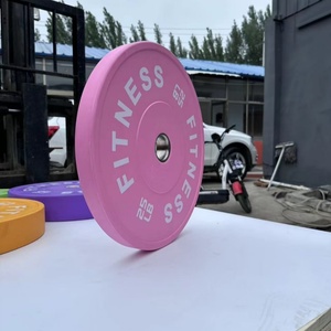 Tùy chỉnh sức mạnh đào tạo tạ trọng lượng tấm 25kg 20kg phòng tập thể dục cao su gang Bumper trọng lượng tấm - Product Image 2