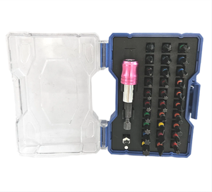 32pcs nhà máy S2 chất liệu chất lượng cao trình điều khiển từ screwdriver bit, Số liệu, chéo, Plum Blossom công cụ thiết lập - Product Image 2