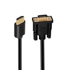 HDMI to VGA 케이블 핫 제품 HD 어댑터 케이블 지원 TV 노트북 프로젝션