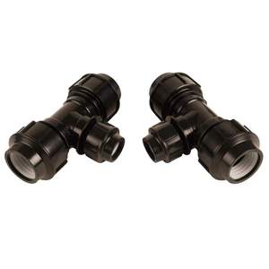 Raccords en T à connexion rapide en PP de 20-110 <span class=keywords><strong>mm</strong></span>, <span class=keywords><strong>raccord</strong></span> de tuyau de 2 pouces pour accessoires d'irrigation goutte à goutte agricole - Product Image 2