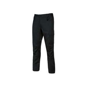 U-POWER - ST202BC-M Stretch cvc pantalon BRAVO TOP Noir Carbone-EAN 8033546445686 PANTALON DE TRAVAIL CARGO PANTALON DE TRAVAIL - Product Image 1