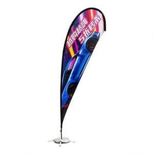 Factory Wholesale Single Sided Outdoor Digital Printing Advertising Custom Flying Teardrop <b>Flags</b> - Product Image 2