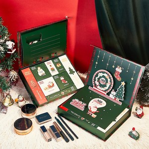 Kits completos de cosméticos todo en uno, 8 piezas, lápiz labial, Corrector de sombra de ojos, caja de regalo de Navidad, <span class=keywords><strong>Kit</strong></span> básico de <span class=keywords><strong>maquillaje</strong></span> para mujeres y principiantes - Product Image 2