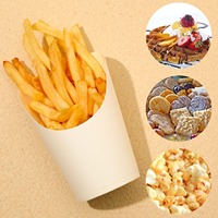 Gobelets à gaufres de plusieurs tailles fournis par le fabricant, contenants à collation, gobelets jetables pour frites pour les fast-foods
