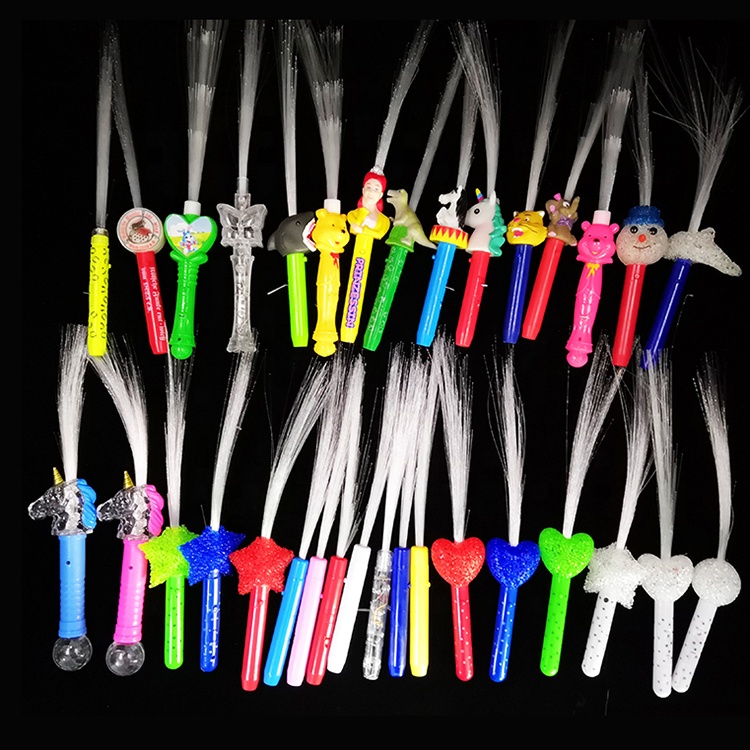 led Light Up glowing stick Optical fiber rod for party decoration toys
