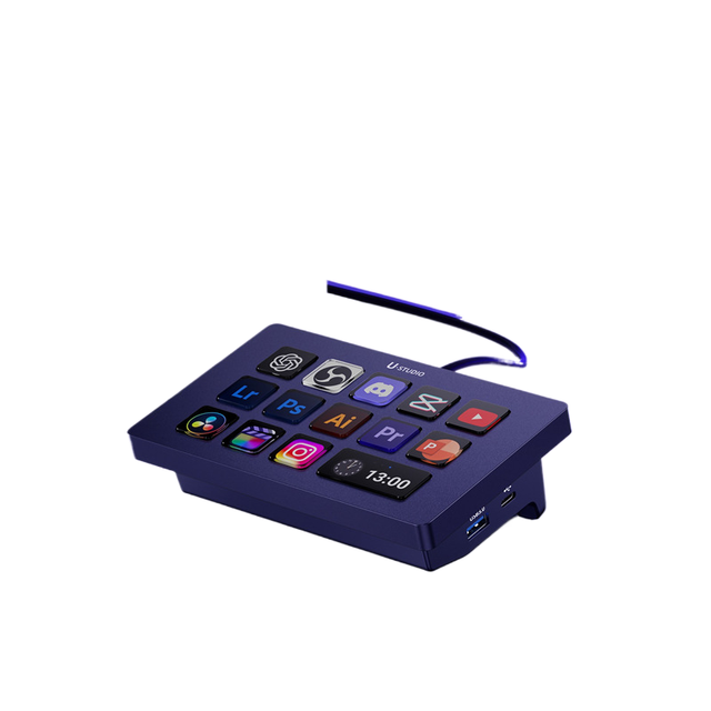 Ulanzi U-Basket D200h Desktop Controller with Expansion Dock LCD Visual Content Console Stand Intelligent