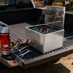 Professional Portable Underbody <strong>Tool</strong> <strong>Box</strong>, Lockable Low Profile Aluminum Storage for Pickup &amp; Commercial Truck, Heavy Duty - Product Image 6