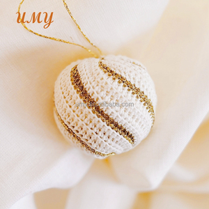 Adorno Navideño <span class=keywords><strong>de</strong></span> Ganchillo en Oferta, Esferas Navideñas Amigurumi, Decoraciones para Árboles, <span class=keywords><strong>Bolas</strong></span> - Product Image 3