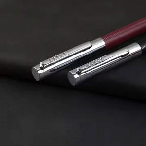 High Quality Custom Logo Business Ballpoint <b>Pen</b> New Luxury Leather Metal Laser Branded Twisted Design Office Wholesale - Product Image 4