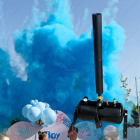 Getyourreal GD003 Canon à Poudre Multicolore pour Fête Prénatale, Mariage, Scène, Machine à Confettis Métallique AC 110-220V