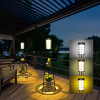Lampes solaires de jardin modernes et luxueuses, nouvelle décoration solaire extérieure, prix compétitif, lanterne en forme de panier de fleurs