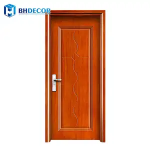 Prehung Panel Doors Prefabricated Interior Pre-Hung Prefinished Walnut Pine Real Primed Solid Wood Door With Frame For Houses