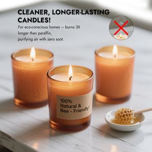 Cire d'abeille naturelle hypoallergénique en gros, non toxique, combustion sans fumée, facile à fabriquer en bougies parfumées pour la décoration de la maison et Noël - Product Image 2