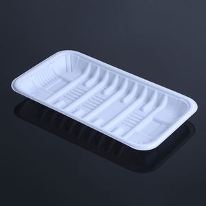 Plateau compostable biosourcé en plastique blanc jetable <span class=keywords><strong>de</strong></span> protection <span class=keywords><strong>de</strong></span> l'environnement <span class=keywords><strong>de</strong></span> vente entière - Product Image 3