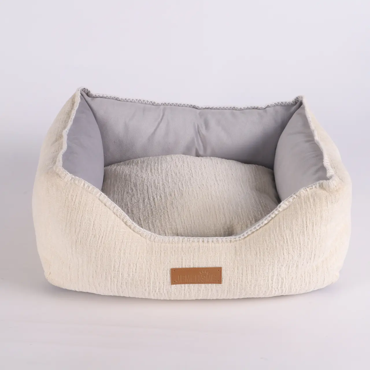Vibrant Life Lounger bolster bed chenille velvet sleep pet bed / dog bed anti-slip durable PP fabric Non-deformation