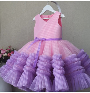 # QZ-FD605 Nouvelle Collection 2022 Robes d'Anniversaire pour Bébé Fille, Modèles de Robes pour Filles, Robes d'Été pour Filles en Stock - Product Image 2